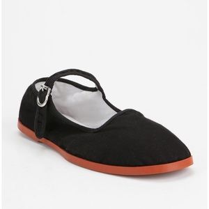 Urban Outfitters Cotton Mary Jane Flats